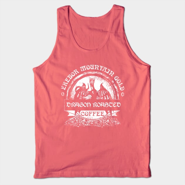 Erebor Mountain Gold Coffee Tank Top by WarbucksDesign